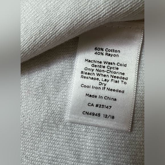 Talbots White Sweater Shell Size MP - Picture 3 of 4